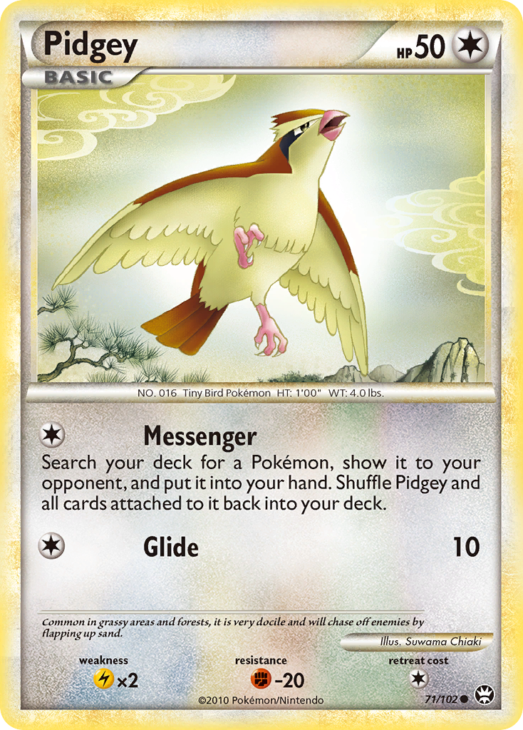 Pidgey (71/102) [HeartGold & SoulSilver: Triumphant] | North Game Den