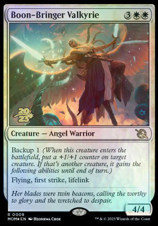 Boon-Bringer Valkyrie [March of the Machine Prerelease Promos] | North Game Den