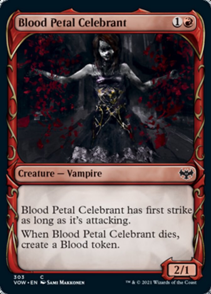 Blood Petal Celebrant (Showcase Fang Frame) [Innistrad: Crimson Vow] | North Game Den