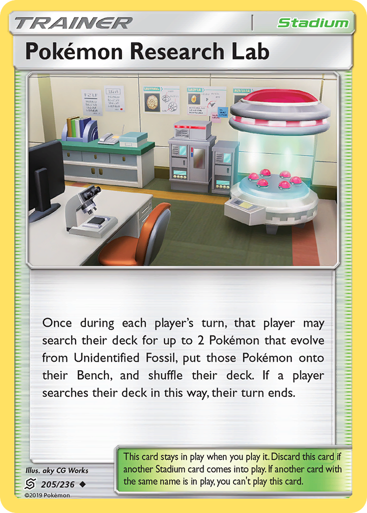 Pokemon Research Lab (205/236) [Sun & Moon: Unified Minds] | North Game Den