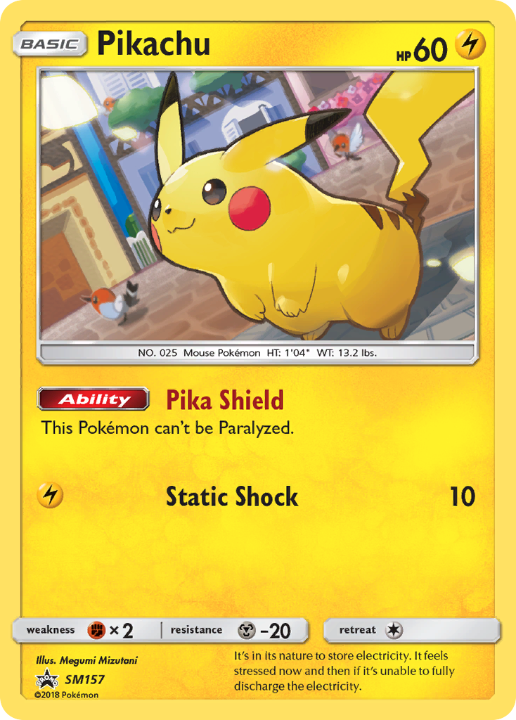 Pikachu (SM157) [Sun & Moon: Black Star Promos] | North Game Den