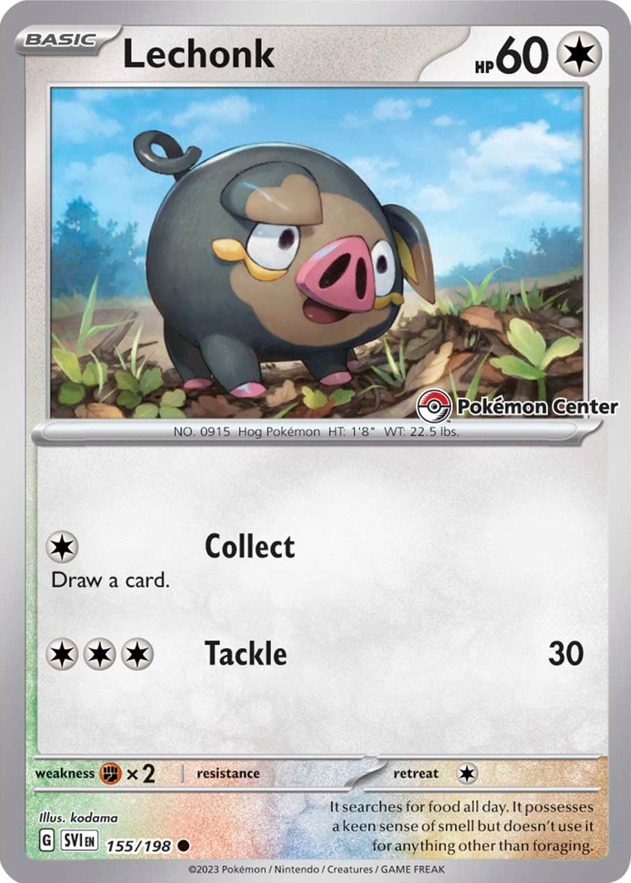 Lechonk (155/198) (Pokemon Center Exclusive) [Scarlet & Violet: Base Set] | North Game Den