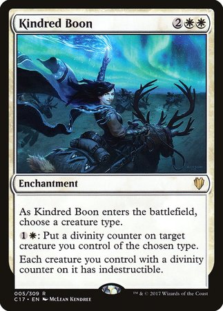 Kindred Boon [Commander 2017] | North Game Den