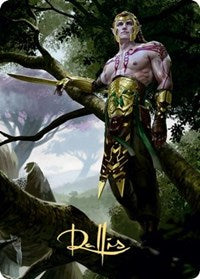 Tyvar Kell Art Card (Gold-Stamped Signature) [Kaldheim: Art Series] | North Game Den