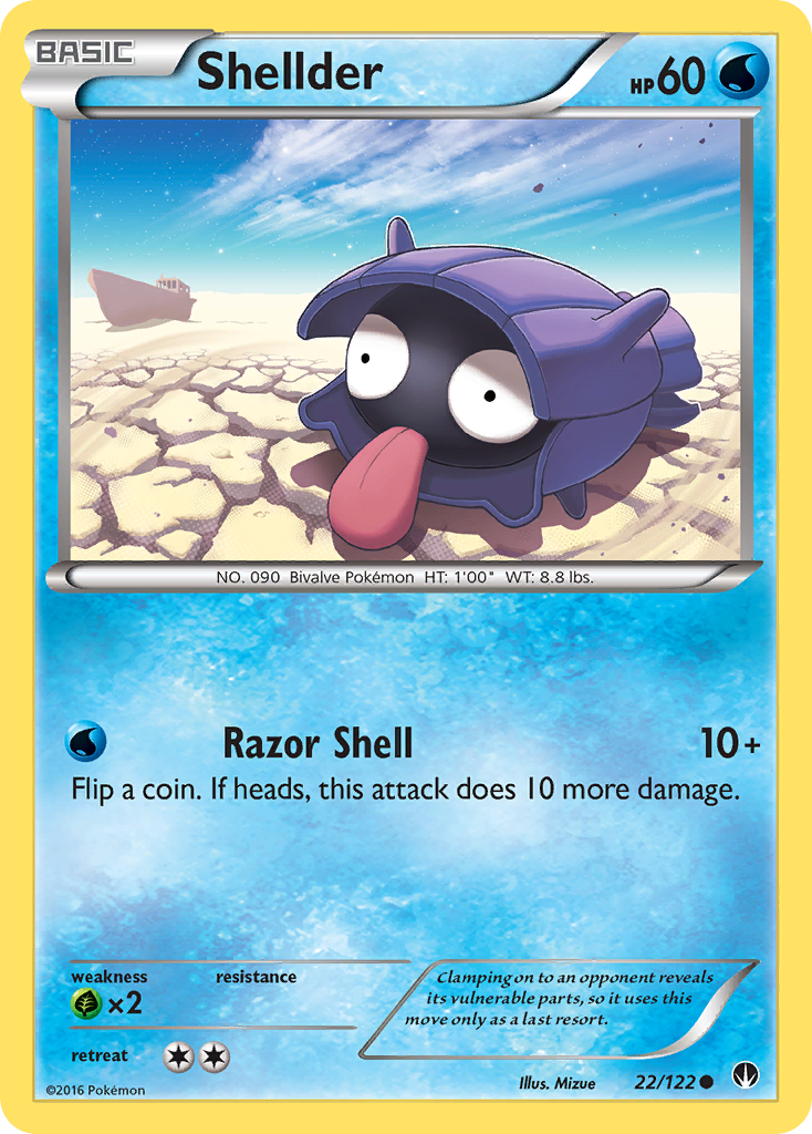 Shellder (22/122) [XY: BREAKpoint] | North Game Den