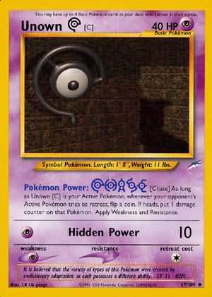 Unown [C] (57/105) [Neo Destiny Unlimited] | North Game Den
