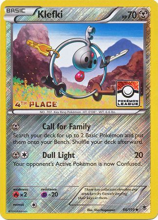 Klefki (66/119) (League Promo 4th Place) [XY: Phantom Forces] | North Game Den