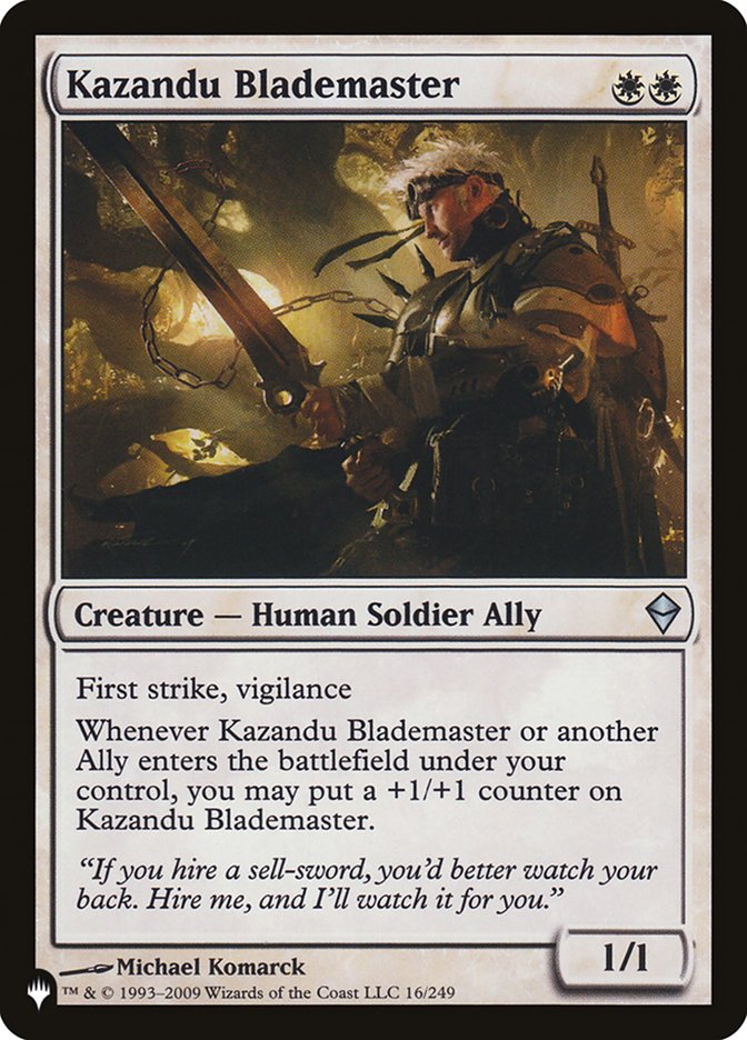 Kazandu Blademaster [The List] | North Game Den