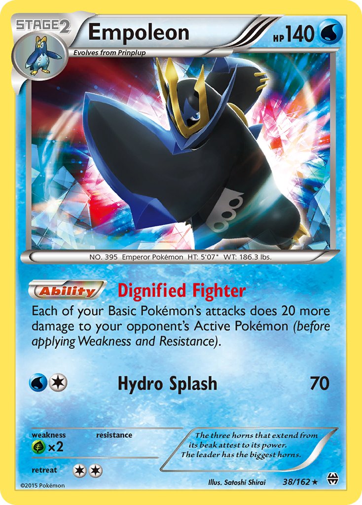 Empoleon (38/162) (Battle Arena Deck Exclusive) (Theme Deck Exclusive) [XY: BREAKthrough] | North Game Den