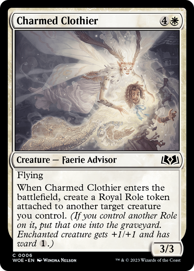 Charmed Clothier [Wilds of Eldraine] | North Game Den