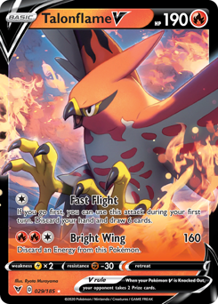 Talonflame V (029/185) [Sword & Shield: Vivid Voltage] | North Game Den