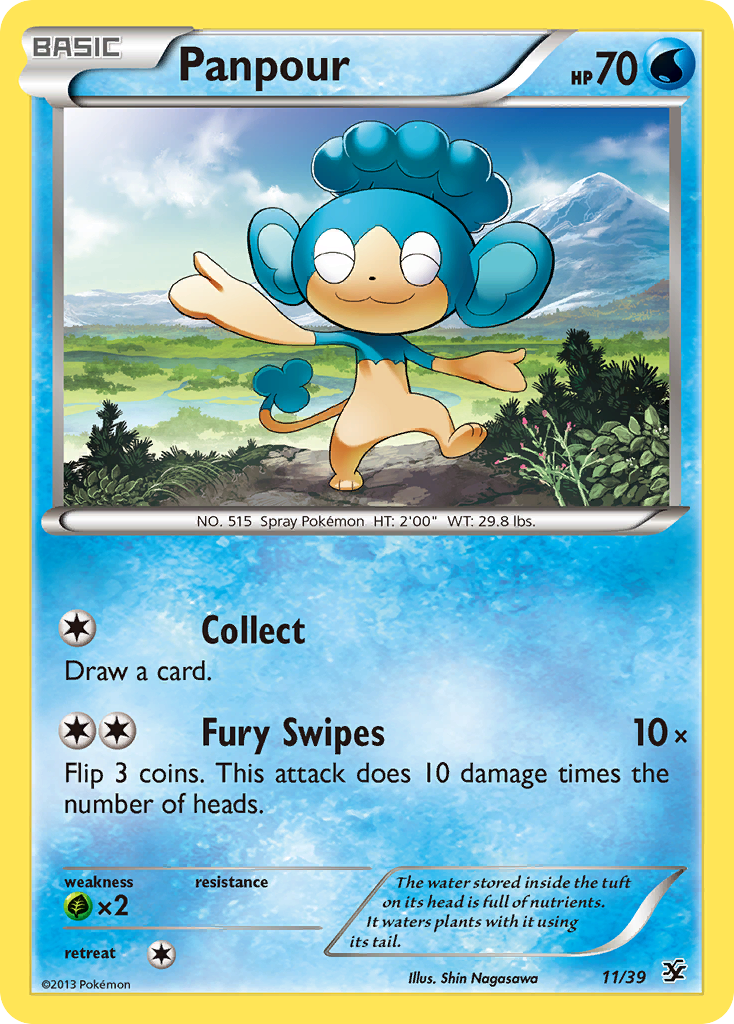 Panpour (11/39) [XY: Kalos Starter Set] | North Game Den