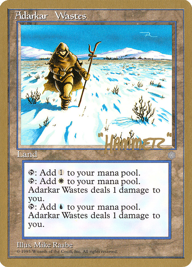 Adarkar Wastes (Shawn "Hammer" Regnier) [Pro Tour Collector Set] | North Game Den