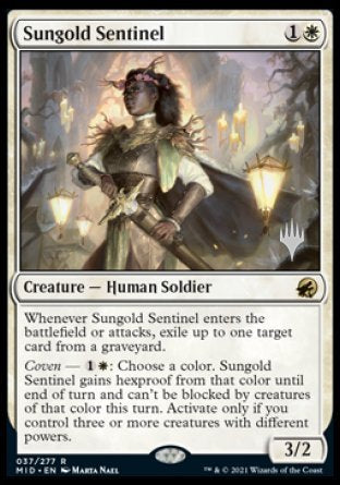 Sungold Sentinel (Promo Pack) [Innistrad: Midnight Hunt Promos] | North Game Den