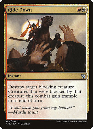 Ride Down [Khans of Tarkir] | North Game Den