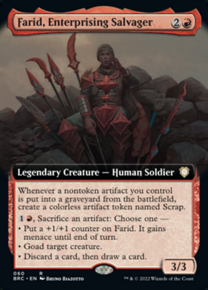 Farid, Enterprising Salvager (Extended Art) [The Brothers' War Commander] | North Game Den