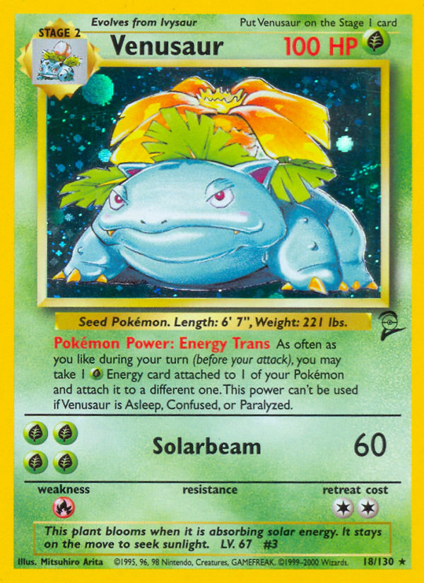 Venusaur (18/130) [Base Set 2] | North Game Den