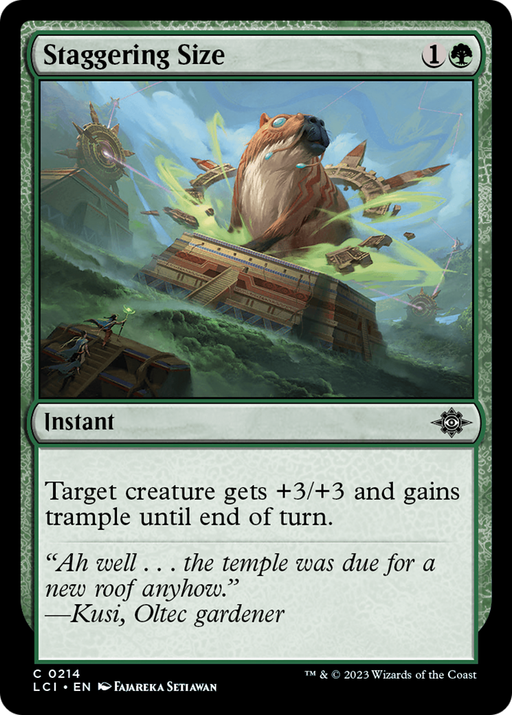 Staggering Size [The Lost Caverns of Ixalan] | North Game Den