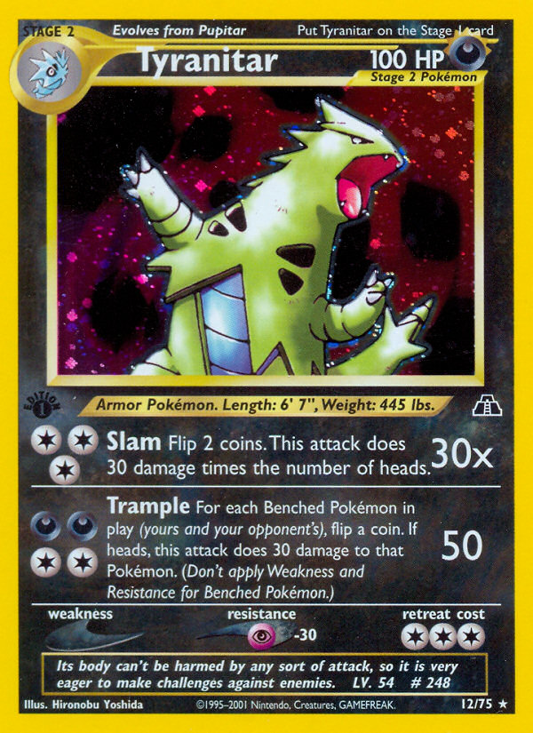 Tyranitar (12/75) [Neo Discovery 1st Edition] | North Game Den