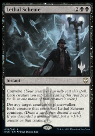 Lethal Scheme (Promo Pack) [Streets of New Capenna Commander Promos] | North Game Den