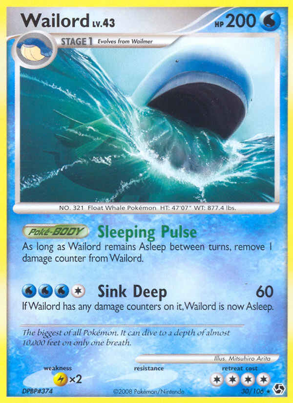 Wailord (30/106) [Diamond & Pearl: Great Encounters] | North Game Den