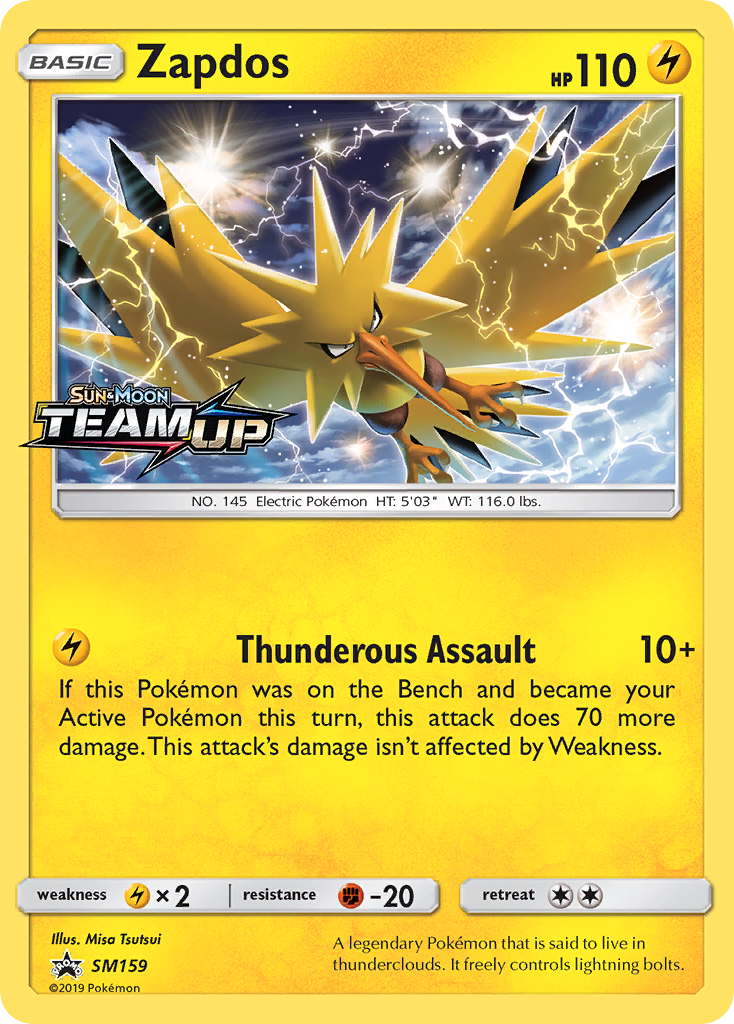 Zapdos (SM159) [Sun & Moon: Black Star Promos] | North Game Den