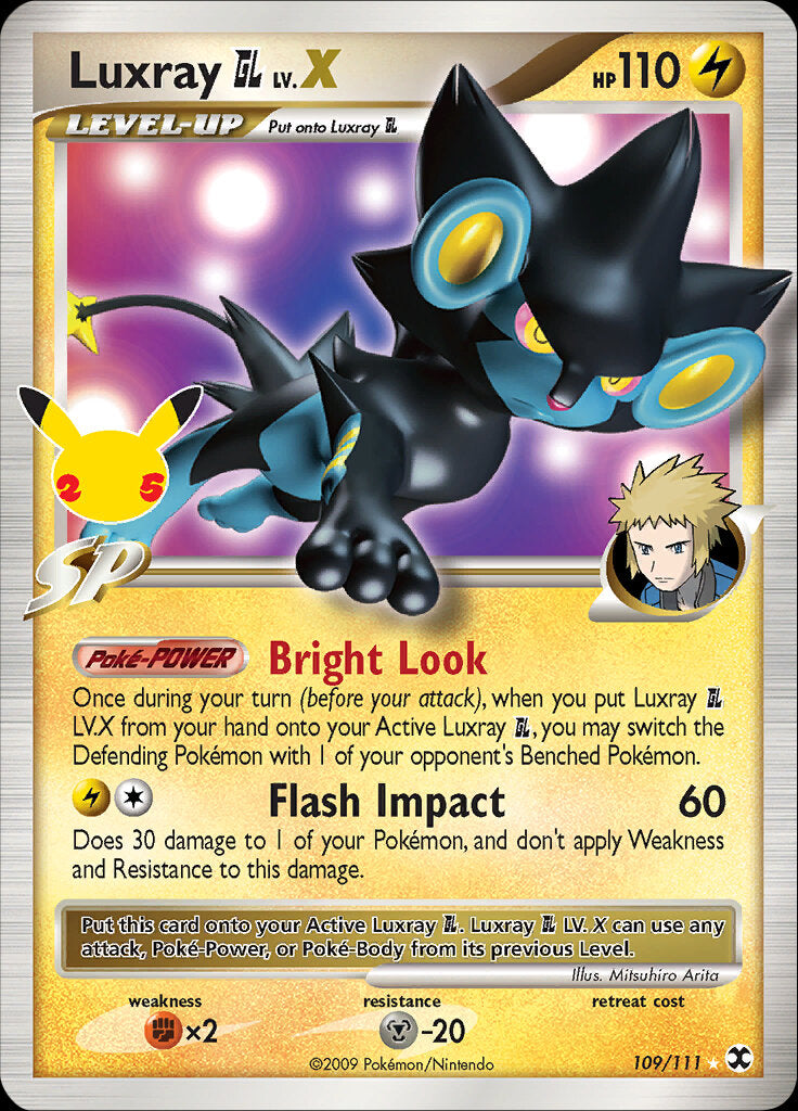 Luxray GL LV.X (109/111) [Celebrations: 25th Anniversary - Classic Collection] | North Game Den