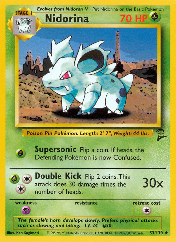 Nidorina (53/130) [Base Set 2] | North Game Den