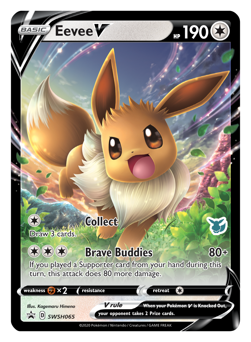 Eevee V (SWSH065) (Eevee Deck) [Battle Academy 2022] | North Game Den