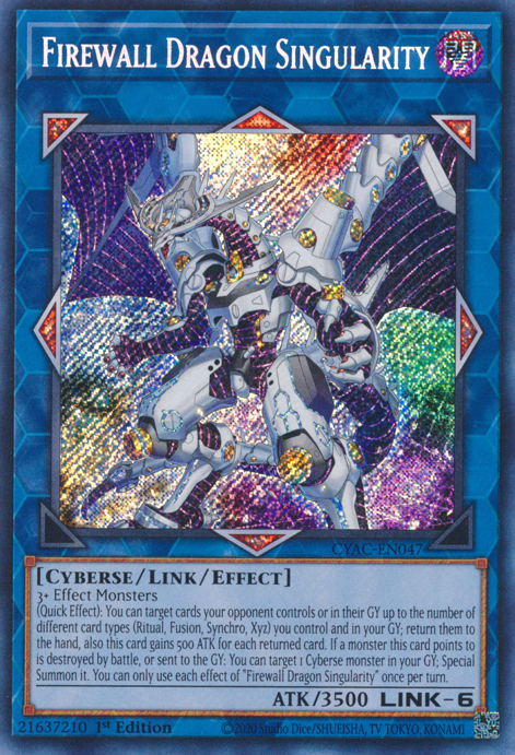 Firewall Dragon Singularity [CYAC-EN047] Secret Rare | North Game Den
