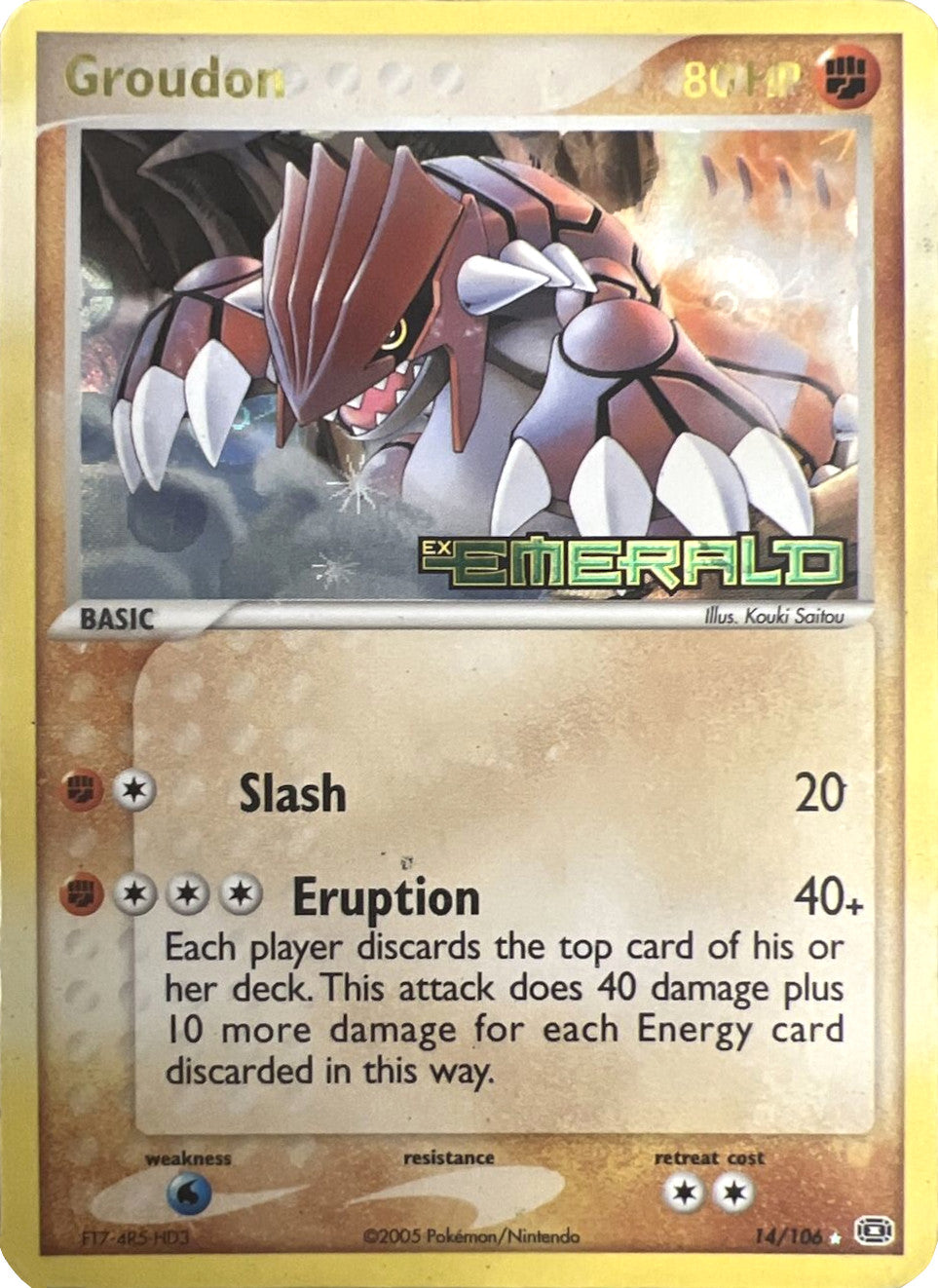 Groudon (14/106) (Stamped) [EX: Emerald] | North Game Den