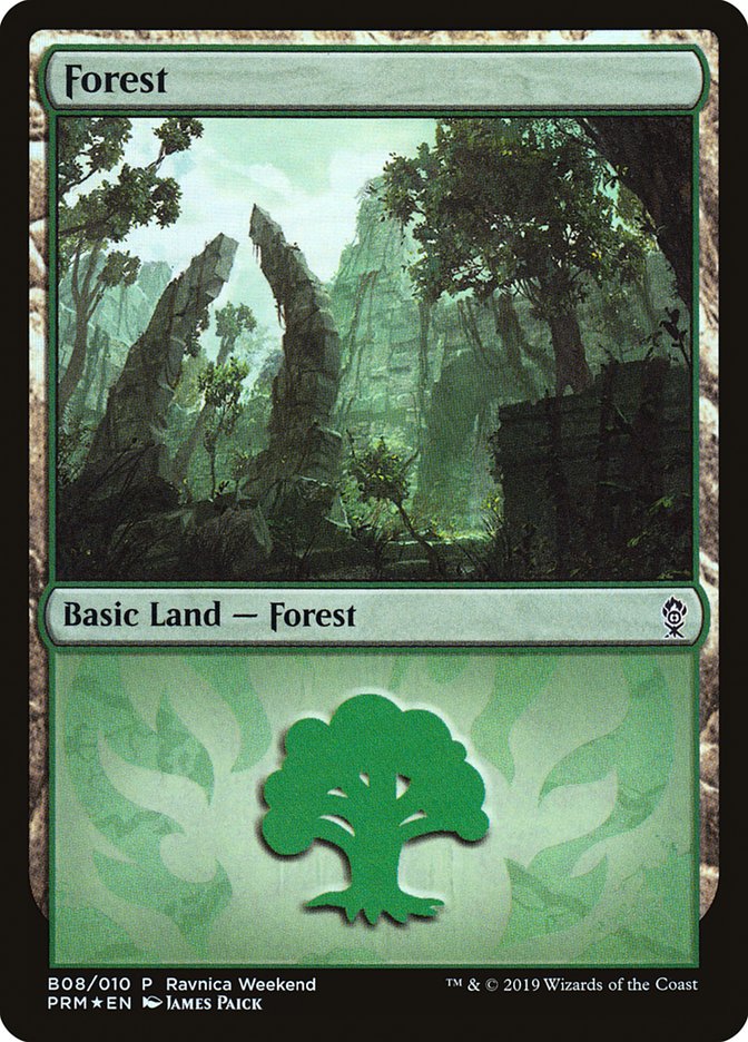 Forest (B08) [Ravnica Allegiance Guild Kit] | North Game Den