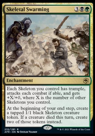 Skeletal Swarming (Promo Pack) [Dungeons & Dragons: Adventures in the Forgotten Realms Promos] | North Game Den