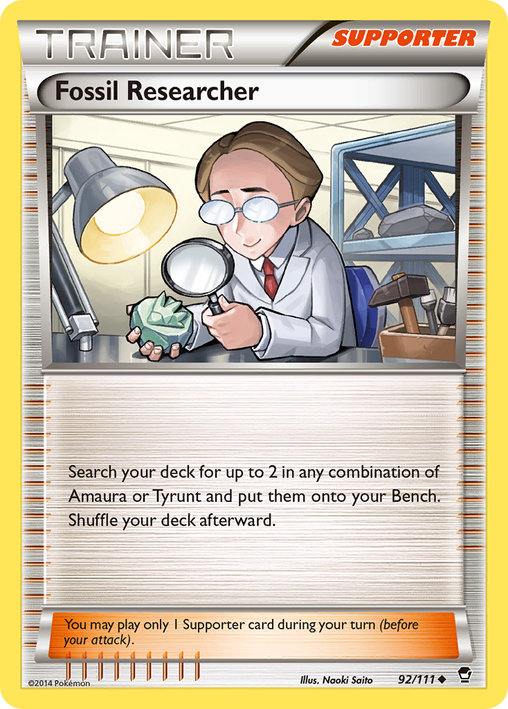Fossil Researcher (92/111) [XY: Furious Fists] | North Game Den