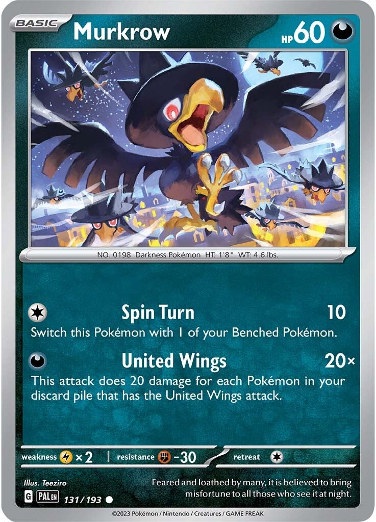 Murkrow (131/193) [Scarlet & Violet: Paldea Evolved] | North Game Den