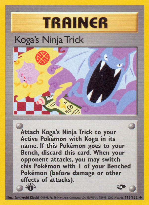 Koga's Ninja Trick (115/132) [Gym Challenge 1st Edition] | North Game Den