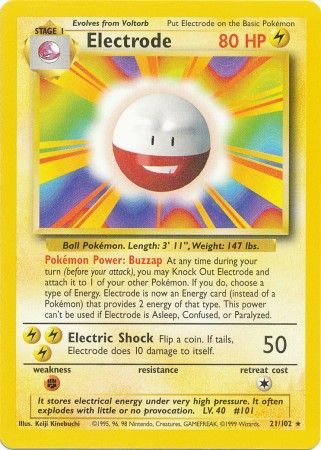 Electrode (21/102) [Base Set Unlimited] | North Game Den