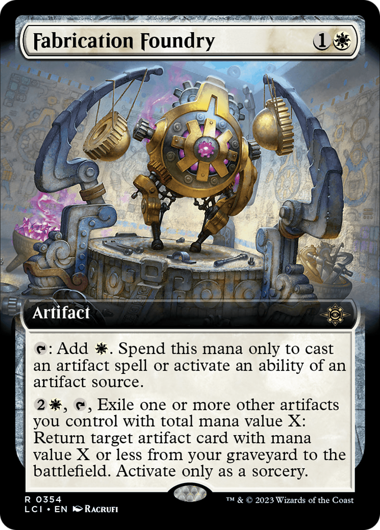 Fabrication Foundry (Extended Art) [The Lost Caverns of Ixalan] | North Game Den