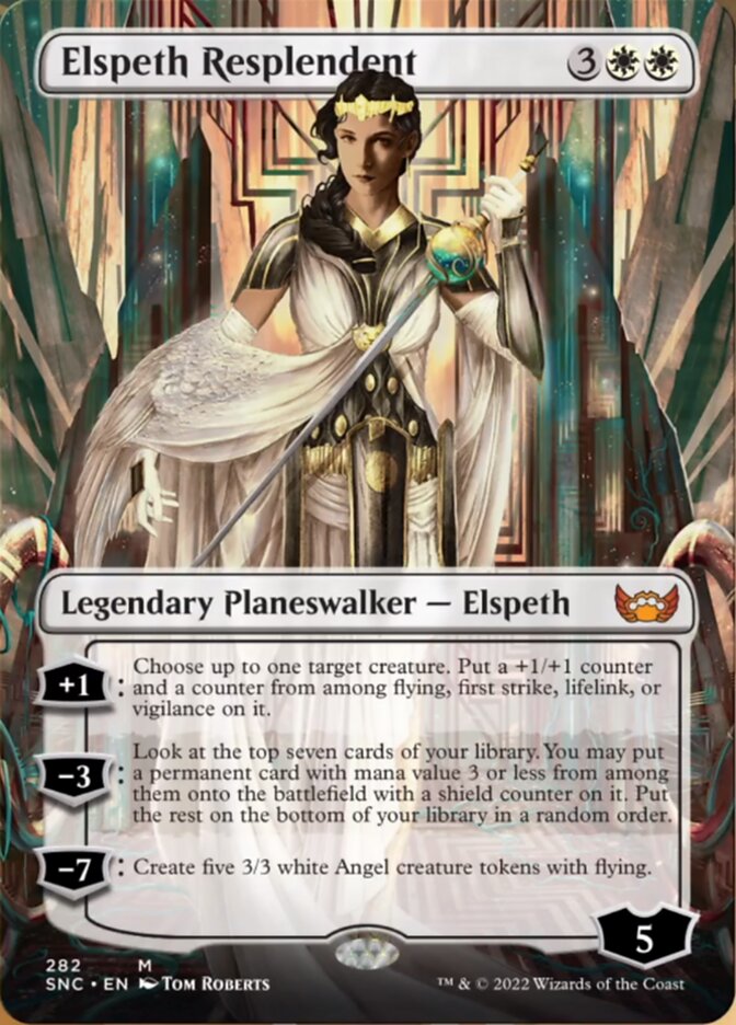 Elspeth Resplendent (Borderless) [Streets of New Capenna] | North Game Den