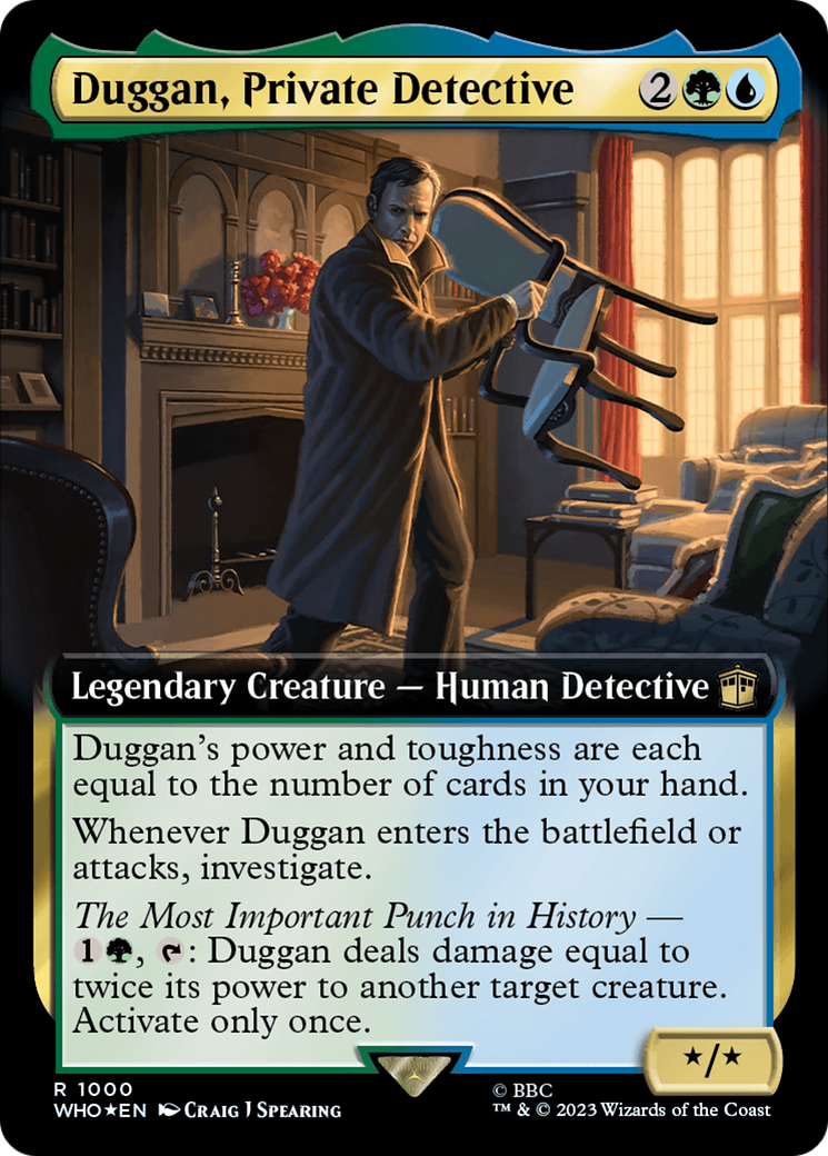 Duggan, Private Detective (Extended Art) (Surge Foil) [Doctor Who] | North Game Den