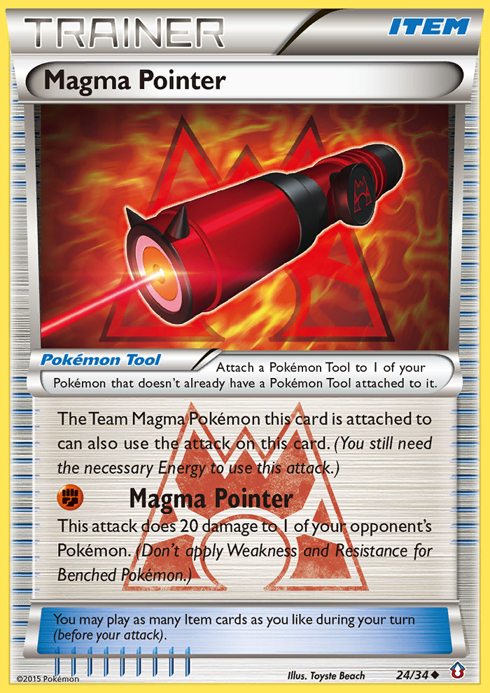 Magma Pointer (24/34) [XY: Double Crisis] | North Game Den