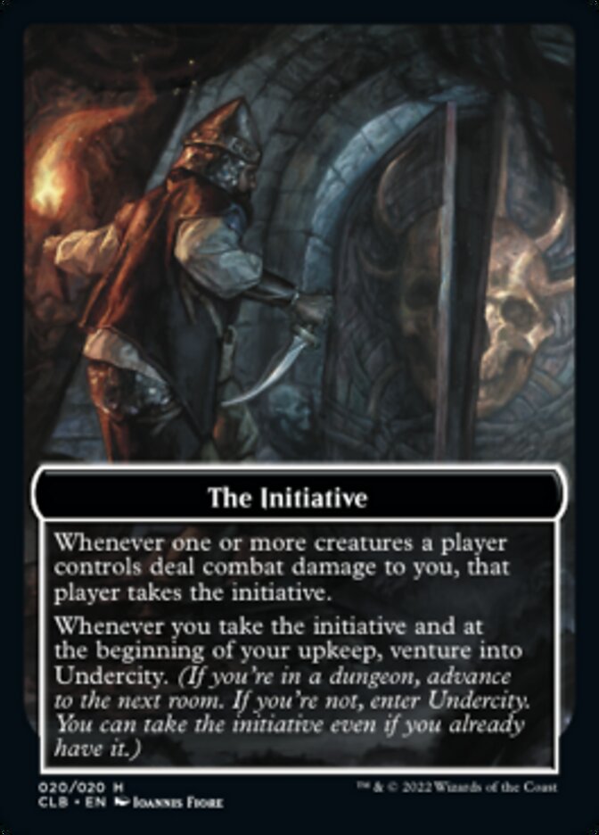 The Initiative // Undercity Double-sided Token [Commander Legends: Battle for Baldur's Gate Tokens] | North Game Den