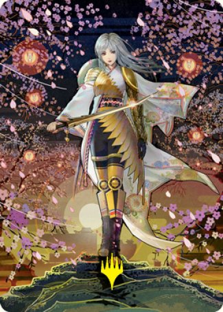 The Wandering Emperor 2 Art Card (Gold-Stamped Signature) [Kamigawa: Neon Dynasty Art Series] | North Game Den