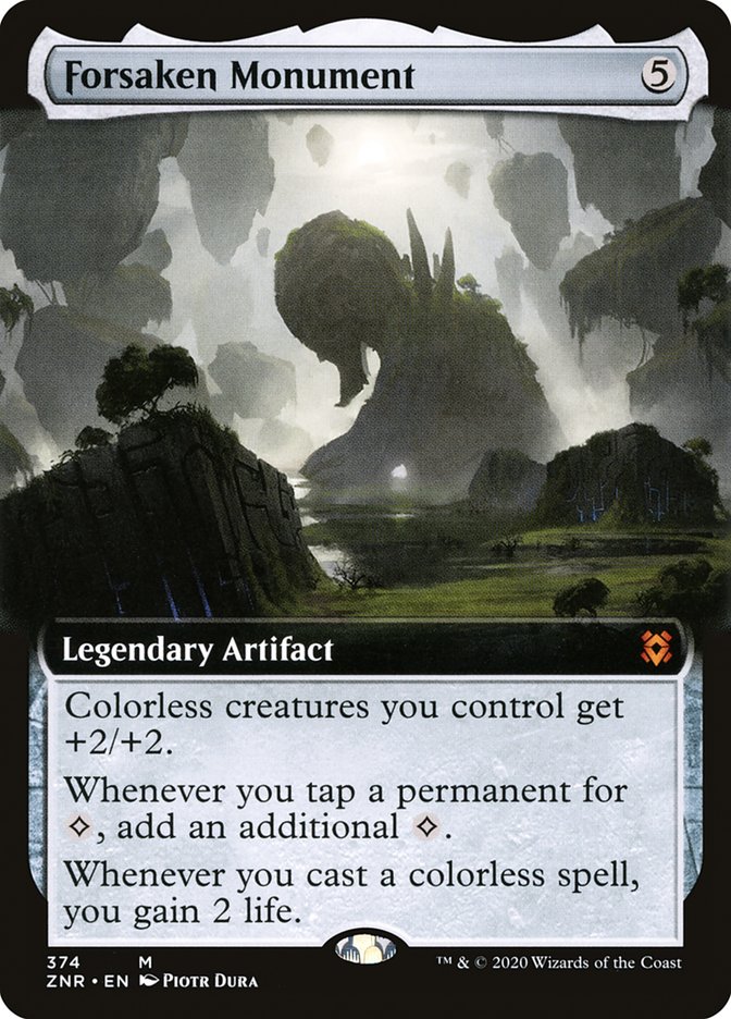 Forsaken Monument (Extended Art) [Zendikar Rising] | North Game Den