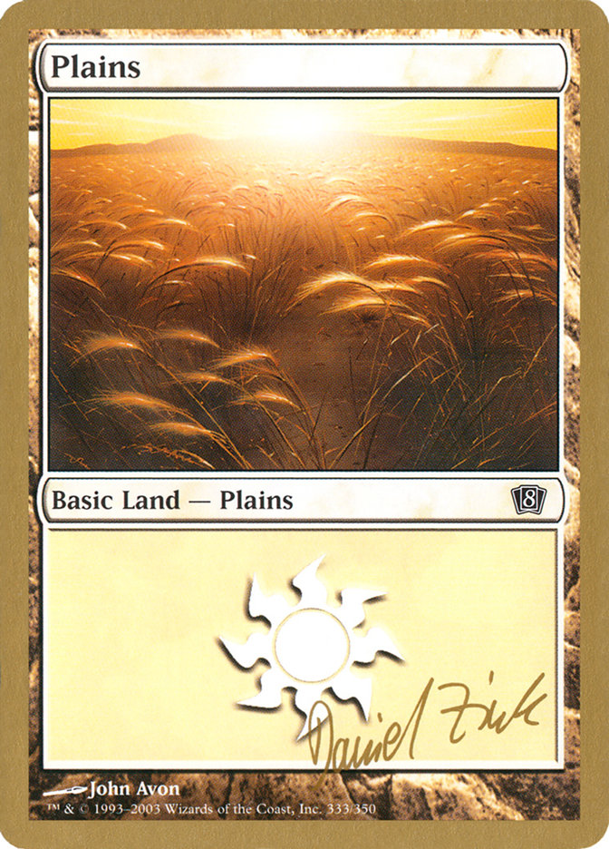 Plains (dz333) (Daniel Zink) [World Championship Decks 2003] | North Game Den