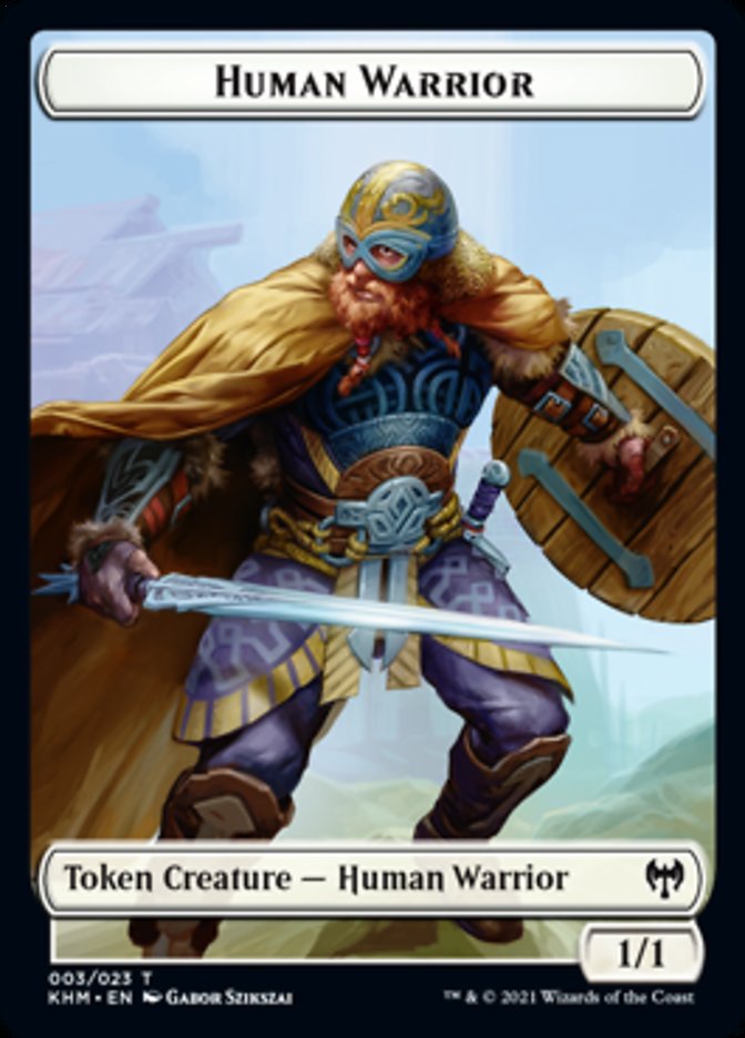 Human Warrior Token [Kaldheim] | North Game Den