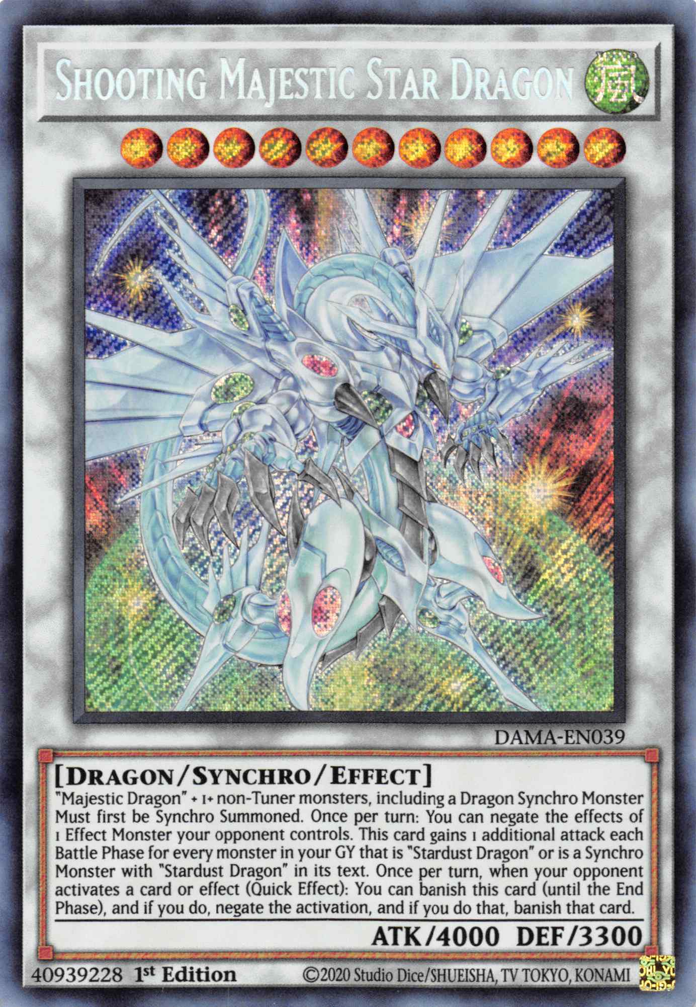 Shooting Majestic Star Dragon [DAMA-EN039] Secret Rare | North Game Den