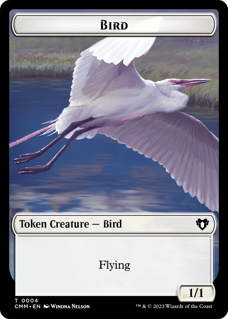 Copy (54) // Bird Double-Sided Token [Commander Masters Tokens] | North Game Den