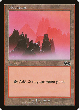 Mountain (345) [Urza's Saga] | North Game Den