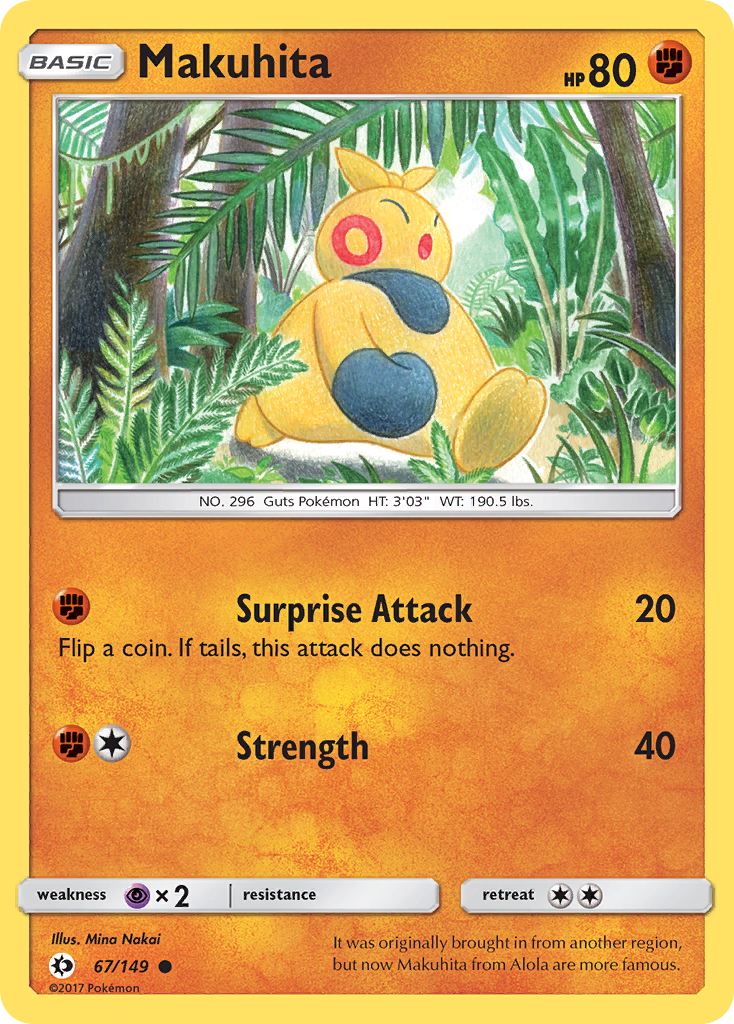 Makuhita (67/149) [Sun & Moon: Base Set] | North Game Den